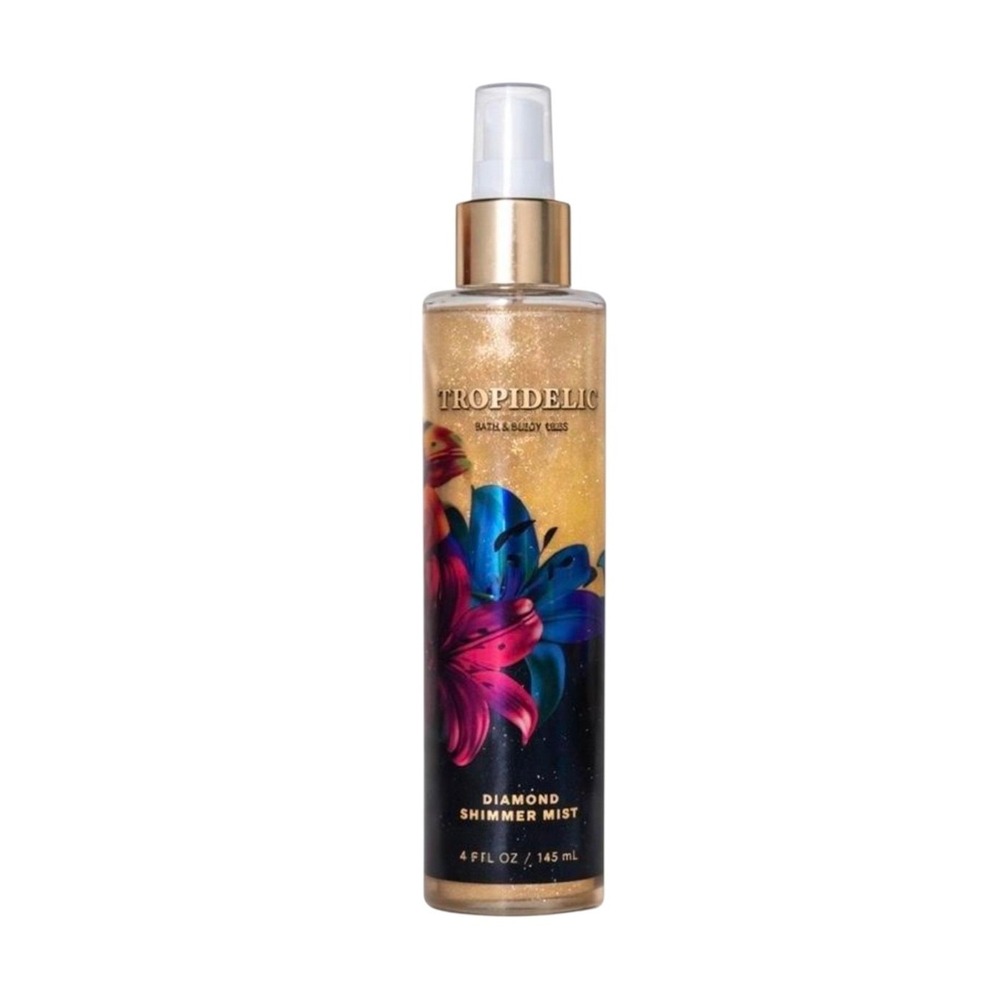 "RARE" Bath Body Works TROPIDELIC Fine Fragrance Shimmer Diamond Body Mist Glow